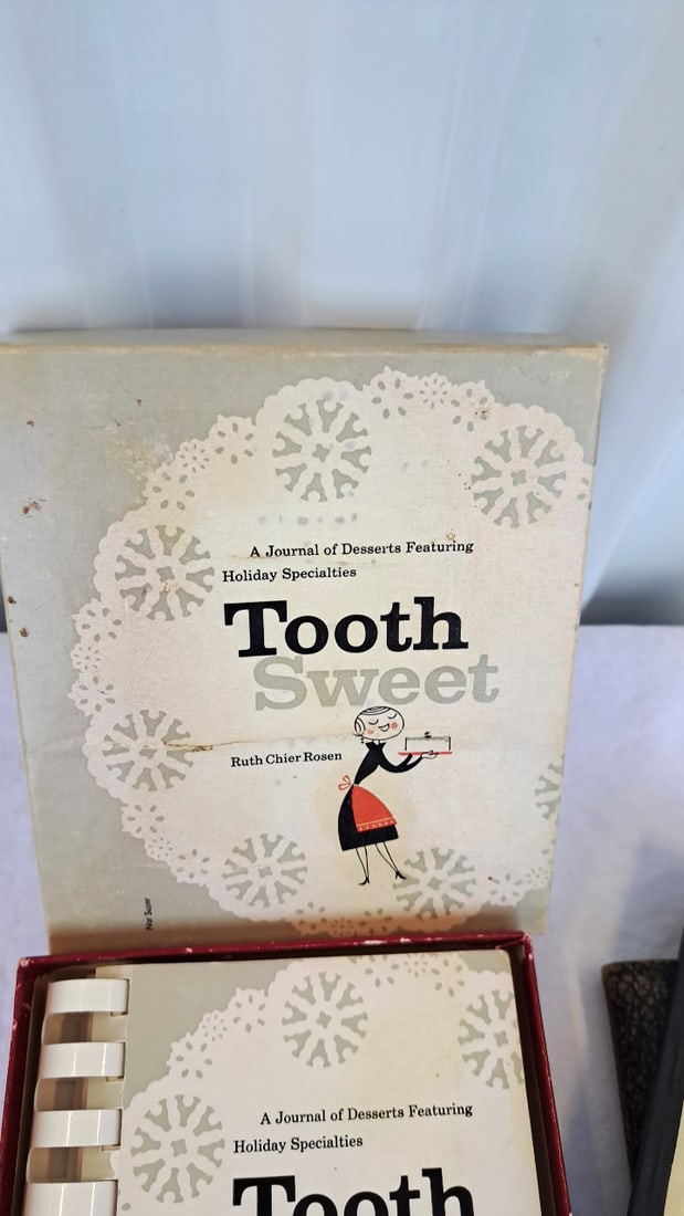 Vintage Stationery & Mini Book Lot: Tooth Sweet Dessert Journal, Olde Tower Sealing Wax, Jfk, First - 3