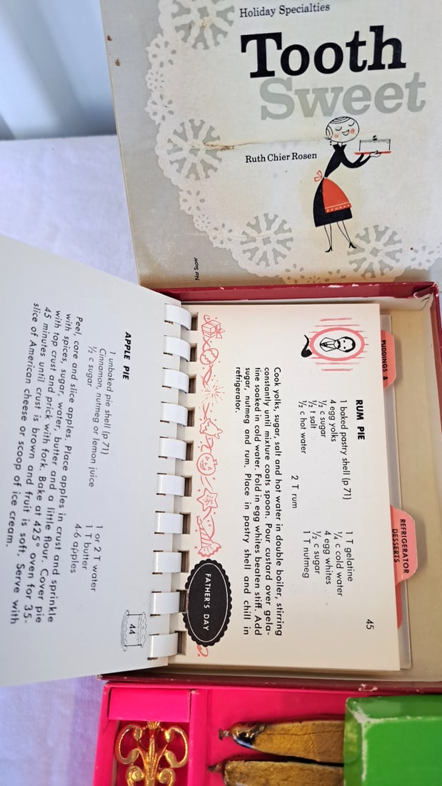 Vintage Stationery & Mini Book Lot: Tooth Sweet Dessert Journal, Olde Tower Sealing Wax, Jfk, First - 5