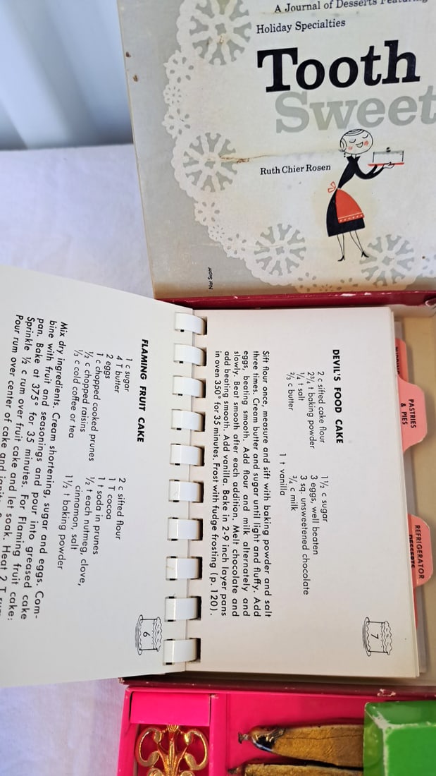 Vintage Stationery & Mini Book Lot: Tooth Sweet Dessert Journal, Olde Tower Sealing Wax, Jfk, First - 6