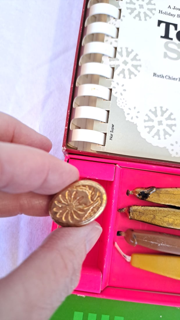 Vintage Stationery & Mini Book Lot: Tooth Sweet Dessert Journal, Olde Tower Sealing Wax, Jfk, First - 8
