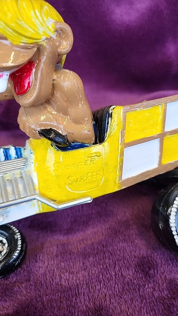 Snooper Surfer Plastic Model Car With Vampire Dragster And Loose Wheels Lot As Is - 3