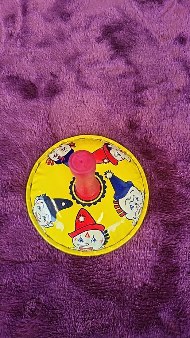 Vintage Kirchhof Life Of The Party Tin Litho Party Noisemakers Lot Clown Circus Tambourine Clickers - 14