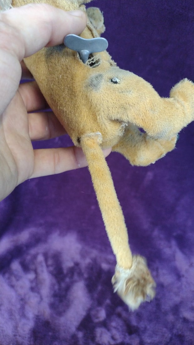 Marx Wind-up Plush Lion Rolling Toy With Plastic Face And Mane, 11 In - 6