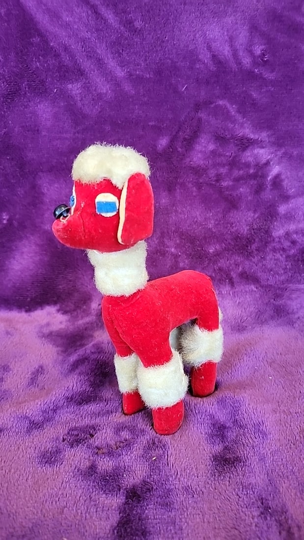 Vintageplush Toy Lot Banana Doll Teddy Bear Red Poodle Stuffed Animals Read - 4