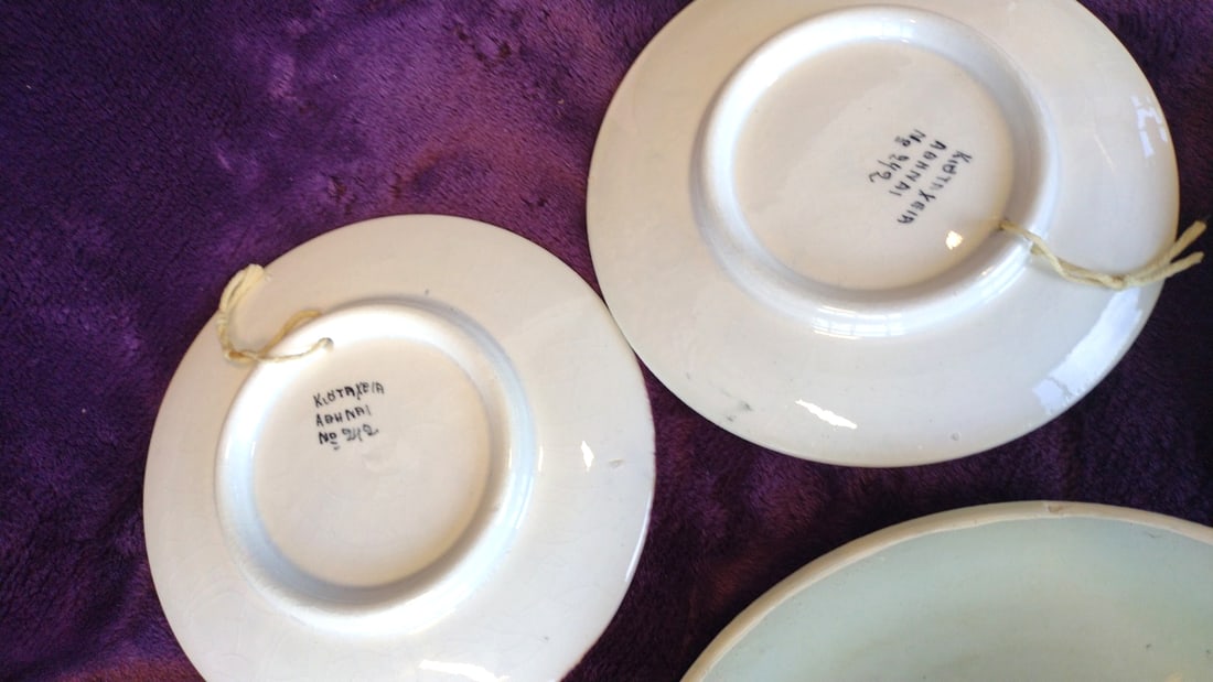 The Kutahya Pottery Handmade Greece Decorative Ceramic Plates, Set Of 6 - 7