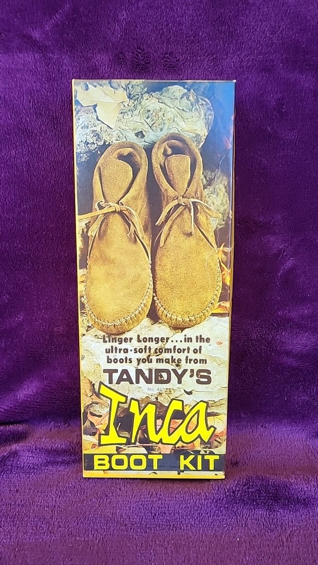 Tandy Leather Company Inca Boot Kit No. 4611 Moccasin Boots: 11. 5x4. 5x2 2lb Low Estimate: 25.00 High Estimate: 125.00