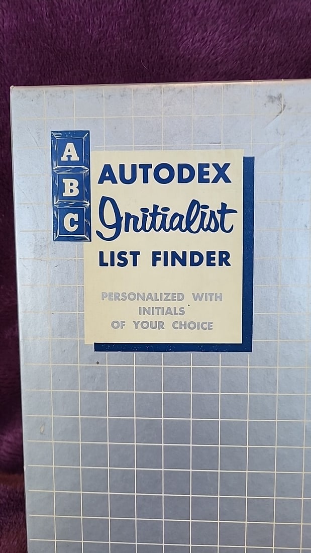 Autodex Initialist List Finder Personalized Address Index Zephyr American Corp - 2