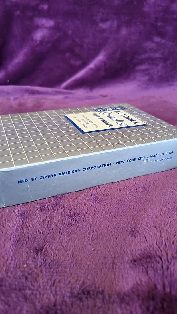 Autodex Initialist List Finder Personalized Address Index Zephyr American Corp - 3