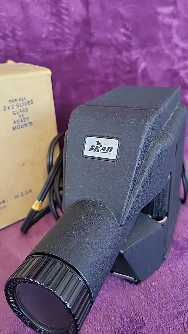 Skan Sp-100a Blower-cooled 2x2 Slide Projector By Gm Laboratories With Box - 3