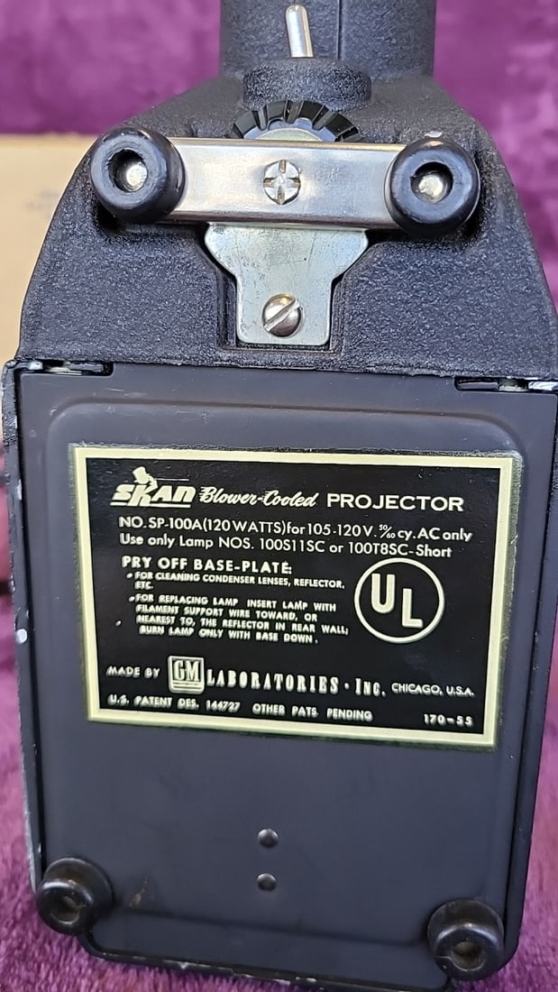 Skan Sp-100a Blower-cooled 2x2 Slide Projector By Gm Laboratories With Box - 4