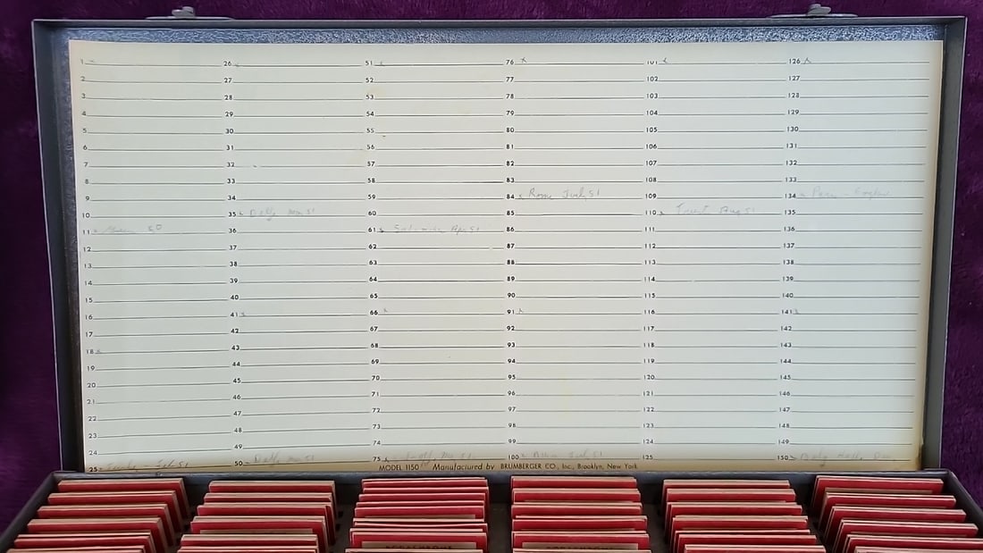 Brumberger Model 1150 35mm Slide Storage Case With Kodachrome Transparencies - 3