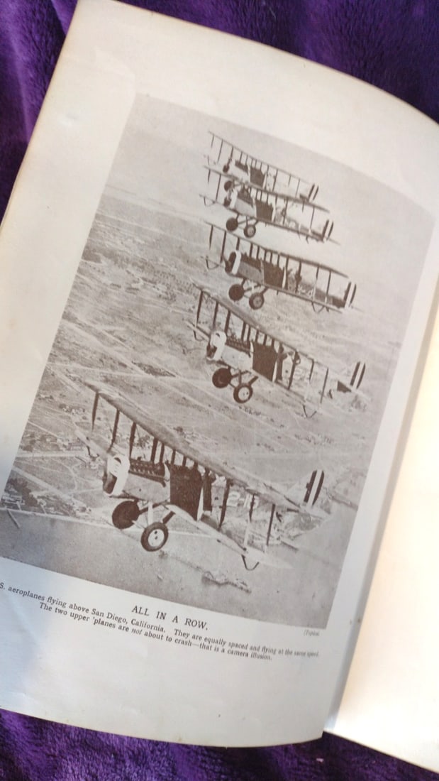 1927 Ward Lock The Wonder Book Of Aircraft, Ships Railways Hardcover Book Lot - 7