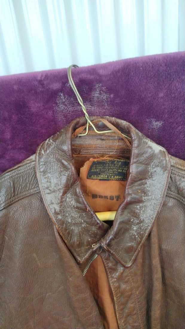 Rough Wear Clothing Co. Type A-2 U.S. Army Air Force Brown Leather Flight Jacket - 3