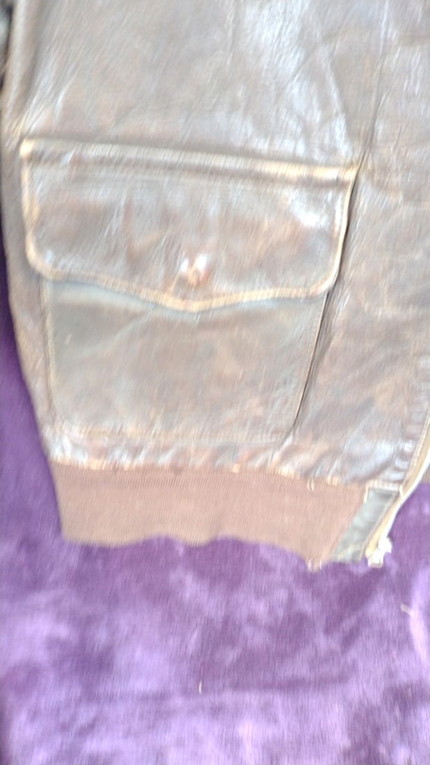 Rough Wear Clothing Co. Type A-2 U.S. Army Air Force Brown Leather Flight Jacket - 6