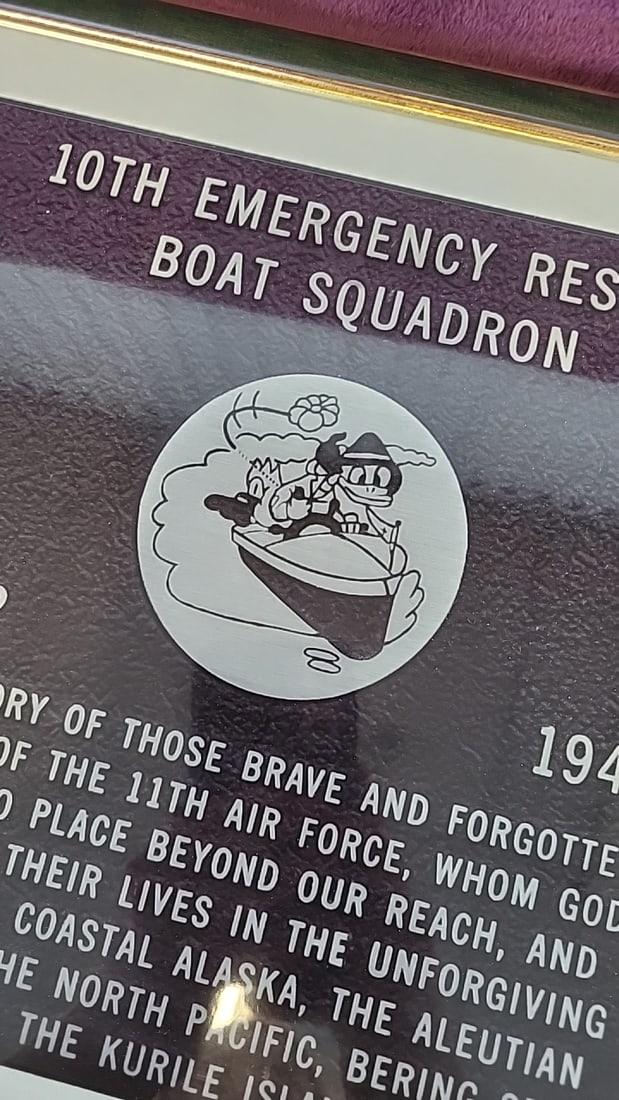 Lot Of 2 Framed Donald Duck 10th Emergency Rescue Boat Squadron 11th Usaaf Emblem 1942-1945 - 7