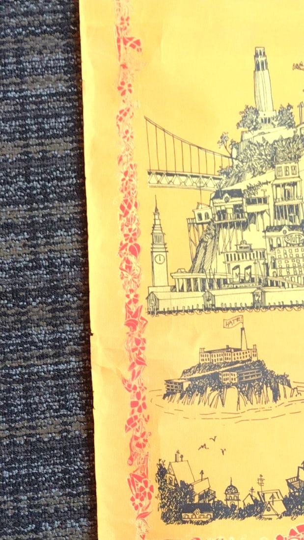 David Schiller 1968 San Francisco Poster Sprite Graphics Yellow City Illustration - 6