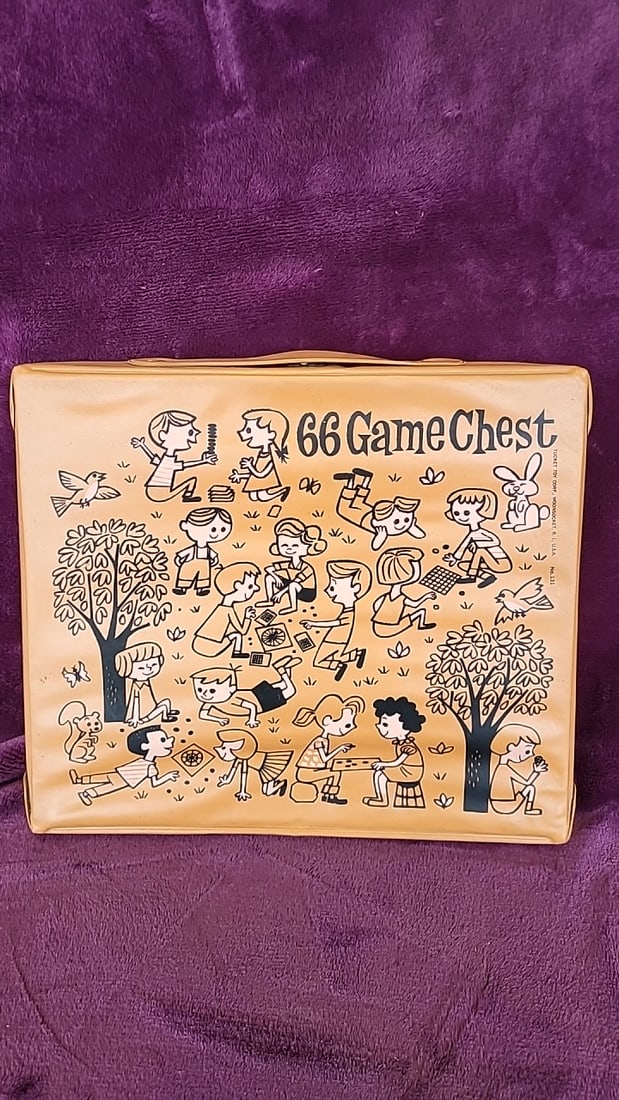 Board Game Lot Tucket 66 Game Chest, Parker Brothers Wakt Disney Adventureland, Schaper Cootie - 2