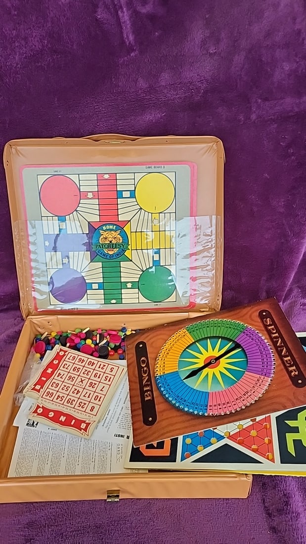 Board Game Lot Tucket 66 Game Chest, Parker Brothers Wakt Disney Adventureland, Schaper Cootie - 4
