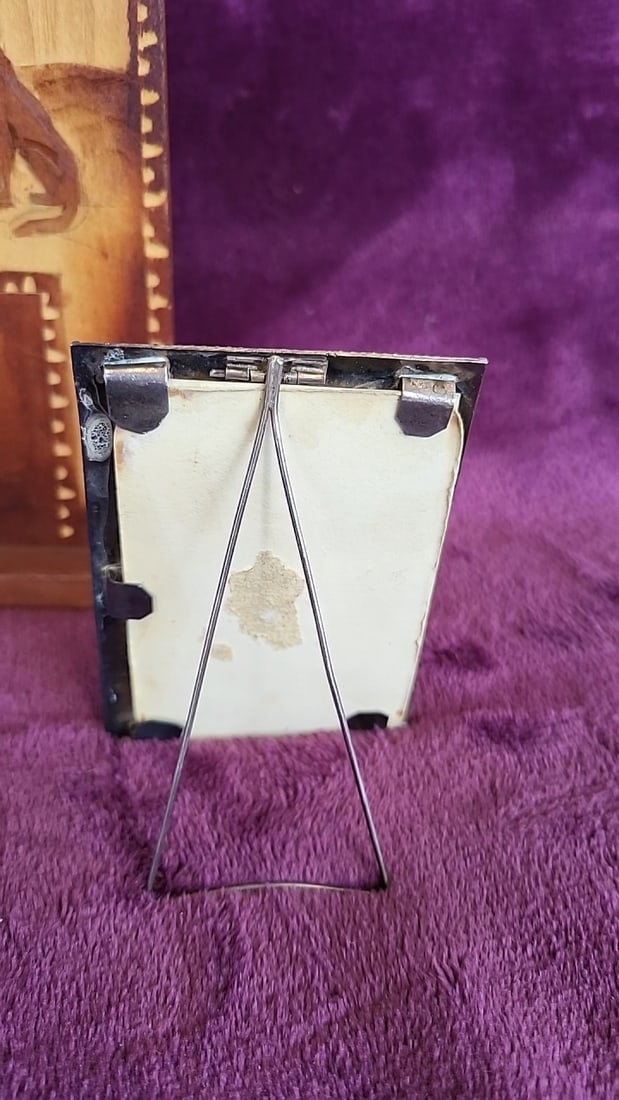 Assorted Souvenir Lot Folding Parasol, Brass Bells, Wood Plaque, Mini Picture Frame, Coins - 8