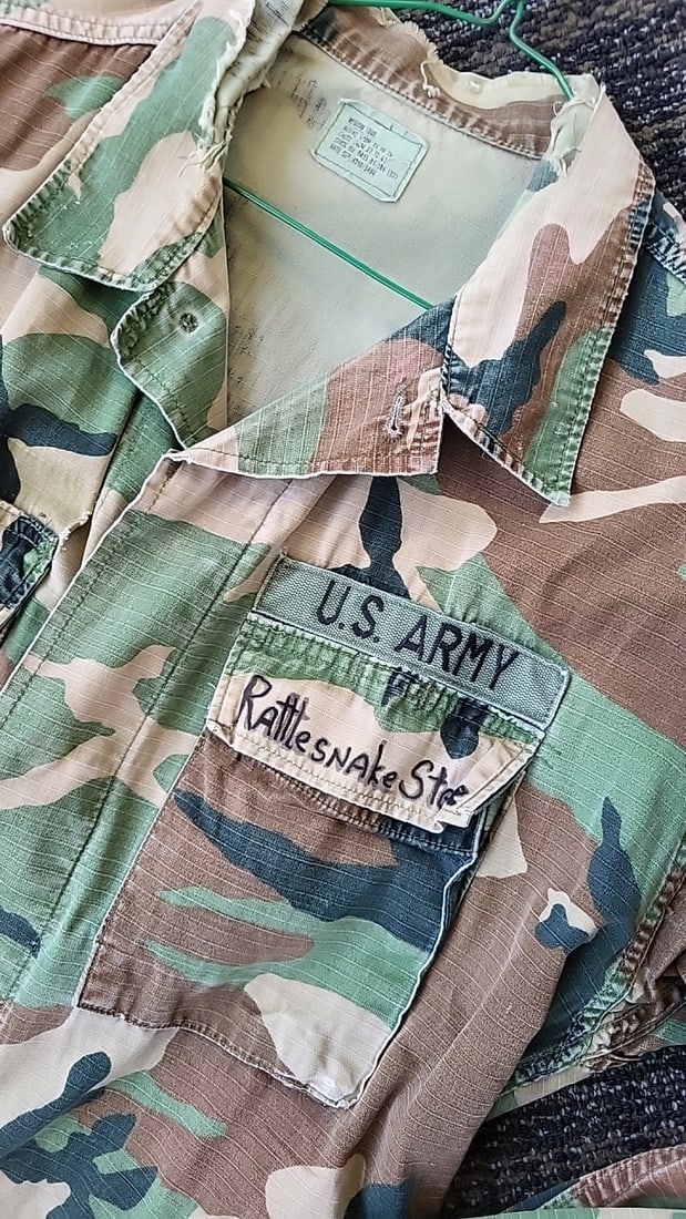 Lot Of 2 U.S. Army Woodland Camouflage Bdu Hot Weather Coats Medium Long - 3