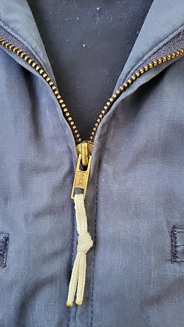 Ashland Sales Service Co. Us Navy Mans Blue Utility Jacket 5050 Poly Cotton As Is - 3
