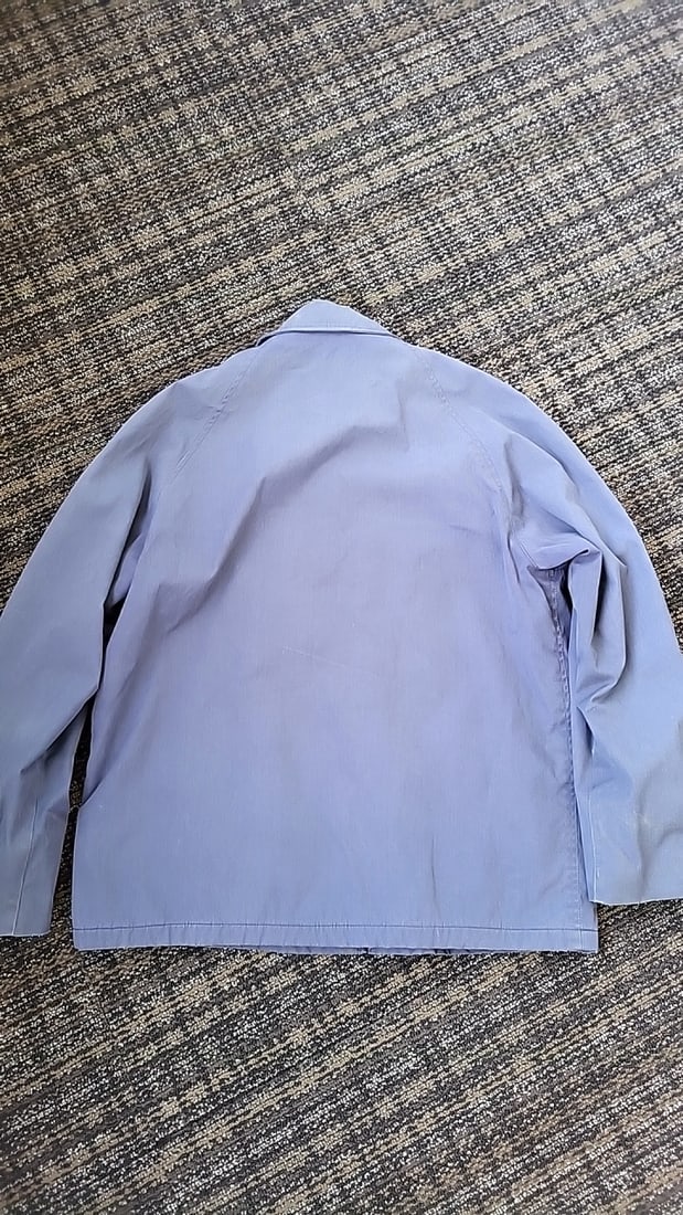 Ashland Sales Service Co. Us Navy Mans Blue Utility Jacket 5050 Poly Cotton As Is - 7