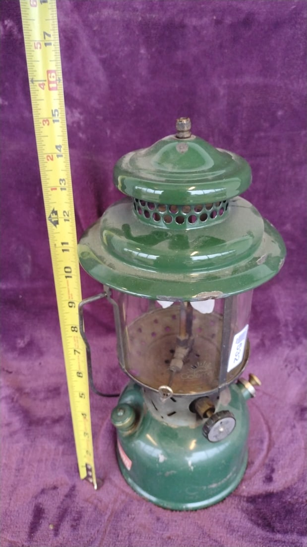 Coleman 228f Green Two-mantle Gas Lantern 1956 - 5