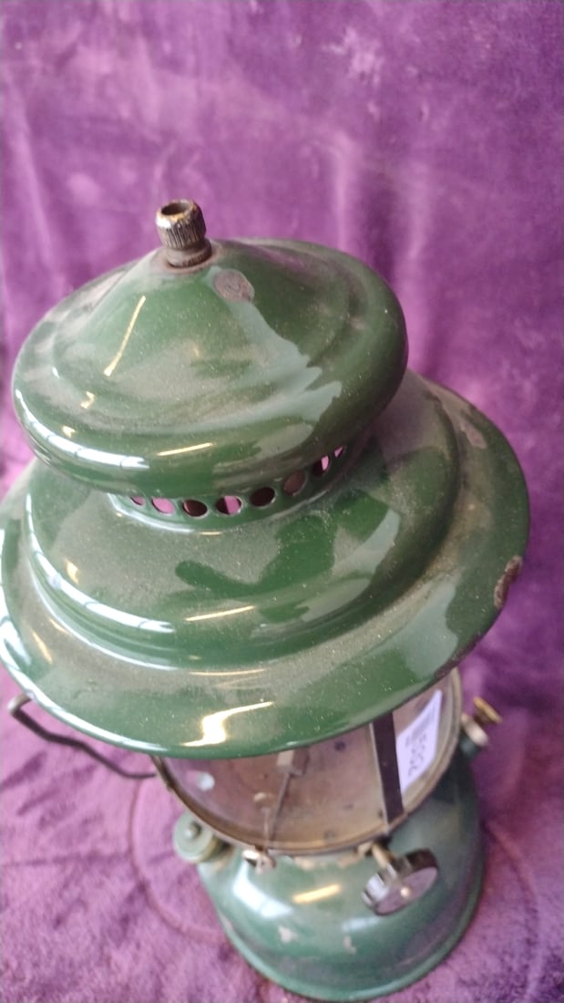 Coleman 228f Green Two-mantle Gas Lantern 1956 - 6