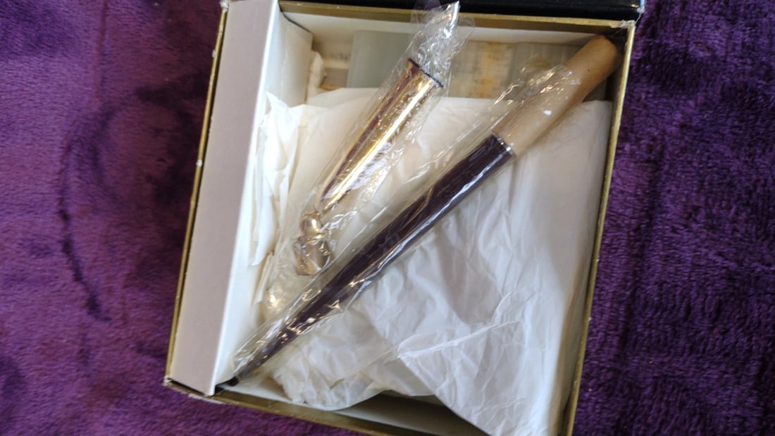 Sheaffer's Ds 15c Desk Pen Set With 1960 Ballistic Missile Center Plaque - 2