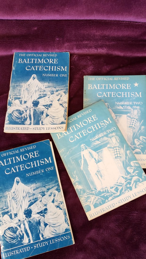 Lot Of 10 Catholic Booklets Baltimore Catechism No. 1 And 2, Father Mcguire, Mass, Liturgy, Bible - 5