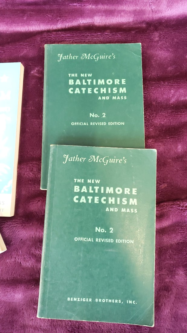 Lot Of 10 Catholic Booklets Baltimore Catechism No. 1 And 2, Father Mcguire, Mass, Liturgy, Bible - 6