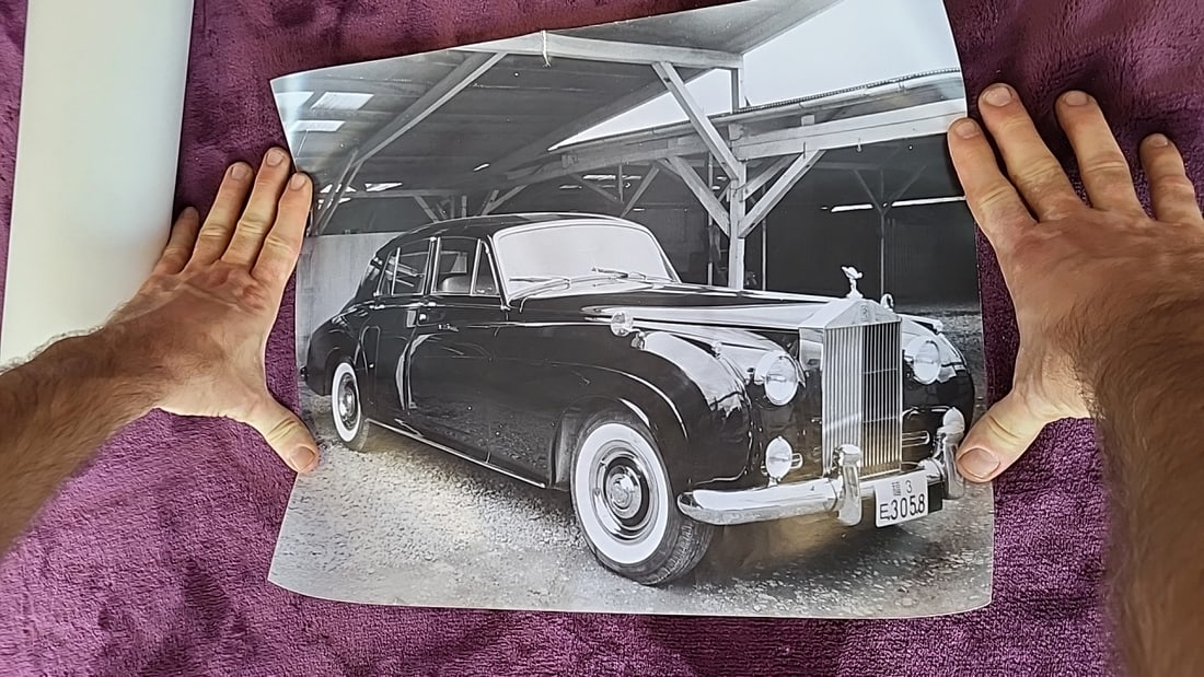 Rolls-royce Silver Cloud Black-and-white Car Photo Prints Set Of 2 - 3