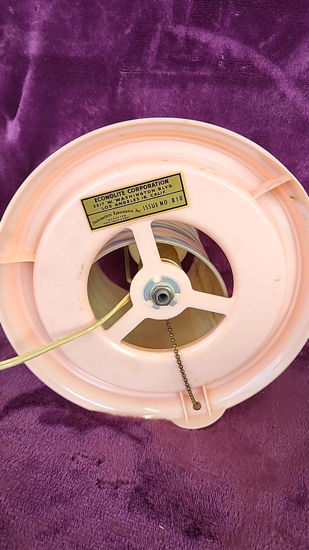 A.B. Loesch Mother Goose Hey Diddle Diddle Nursery Rhyme Motion Lamp Pink Base - 7