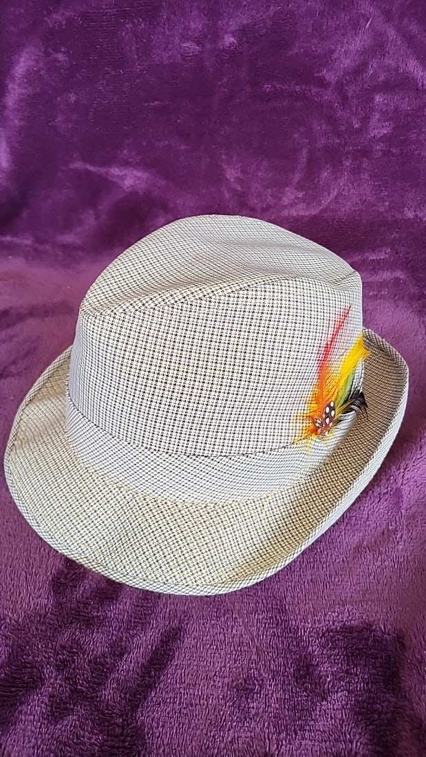 Lot Of 5 Fedora Hats Highlander Pure Ragg Wool Feather Accents - 8