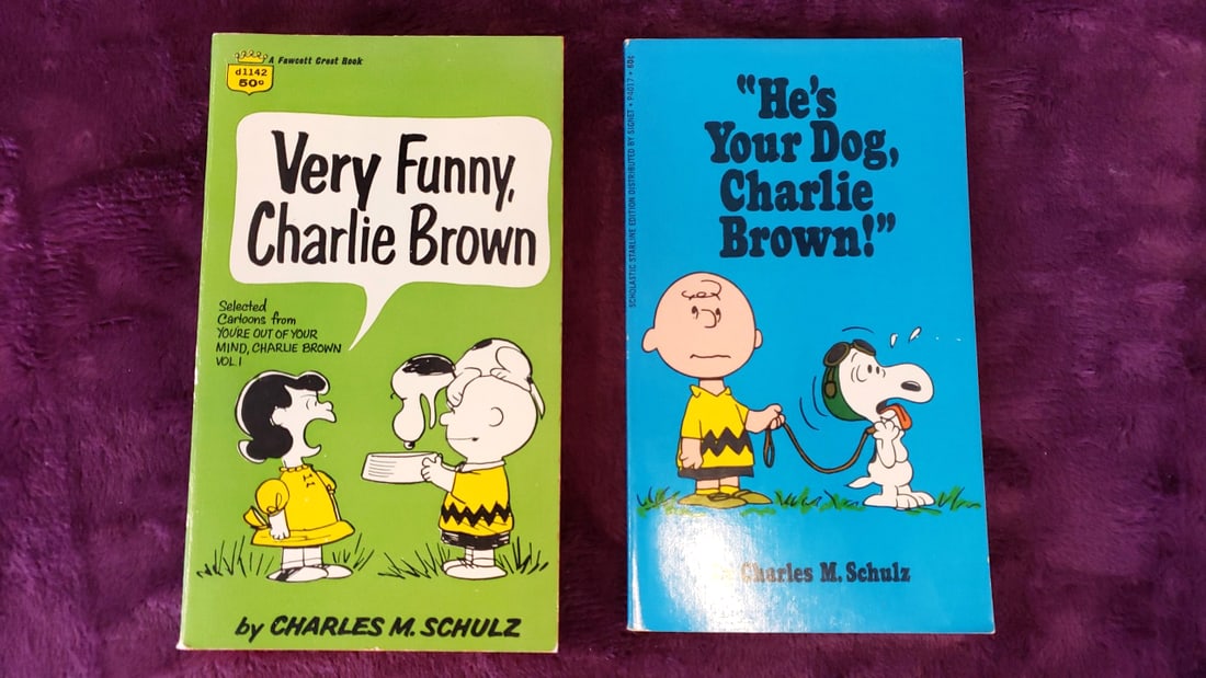 Vintage Children's Book Lot: Charles Schulz Peanuts, Dennis The Menace, Greek Fairy Tales - 4