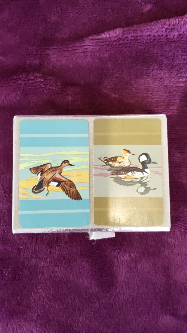 Congress Cel-u-tone Duck Playing Cards & Hallmark Eagle Double Deck Card Sets - 2