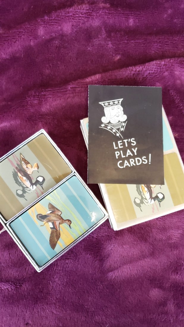 Congress Cel-u-tone Duck Playing Cards & Hallmark Eagle Double Deck Card Sets - 4