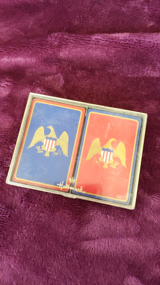 Congress Cel-u-tone Duck Playing Cards & Hallmark Eagle Double Deck Card Sets - 5