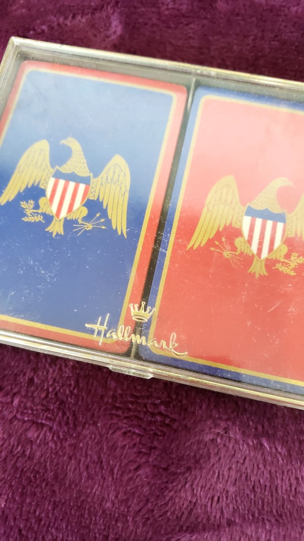 Congress Cel-u-tone Duck Playing Cards & Hallmark Eagle Double Deck Card Sets - 6