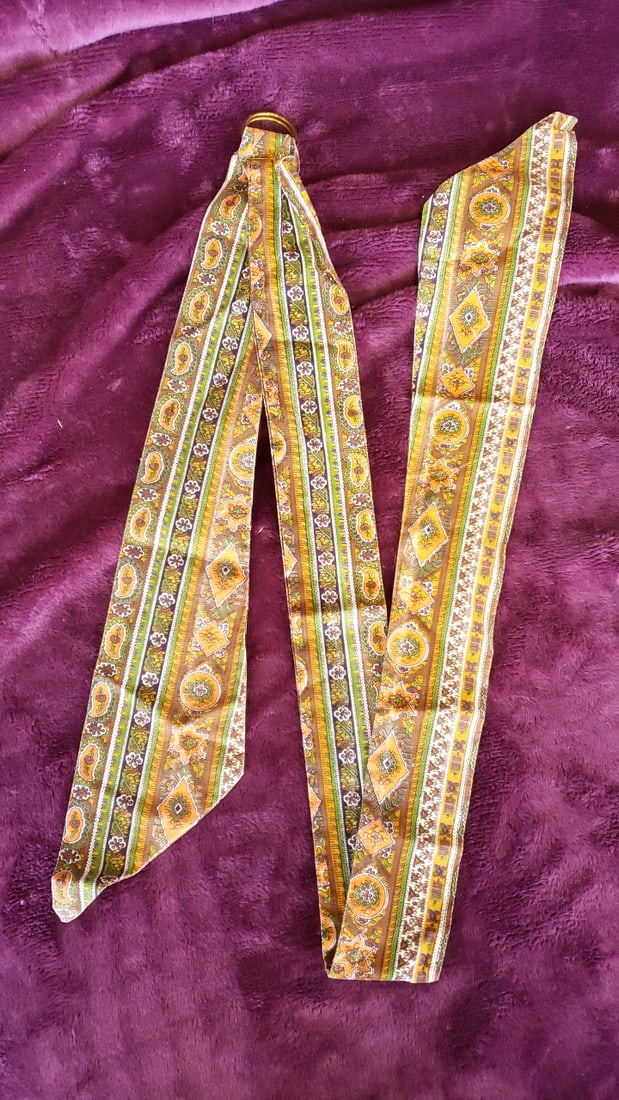 Scottish Tartan Glengarry Cap With Thistle Pin & Two Patterned Neckties - 5
