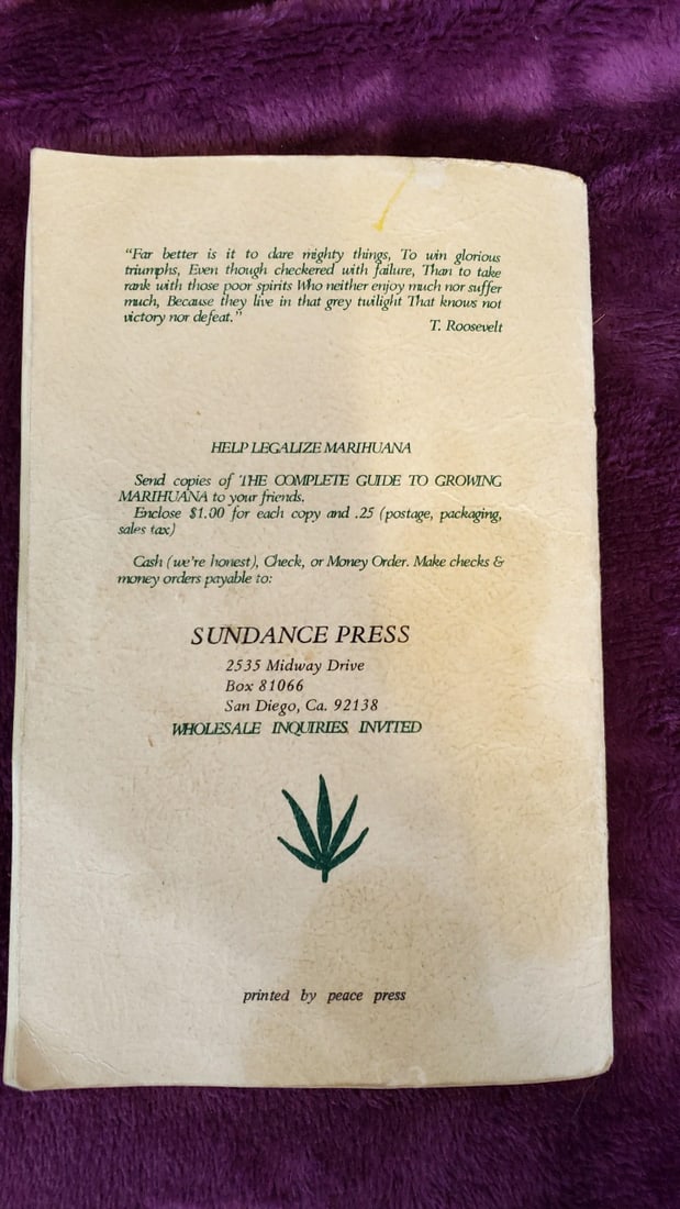 Lot Of 2 Marijuana Books Pot A A Handbook Of Marihuana The Complete Guide To Growing Marihuana - 3