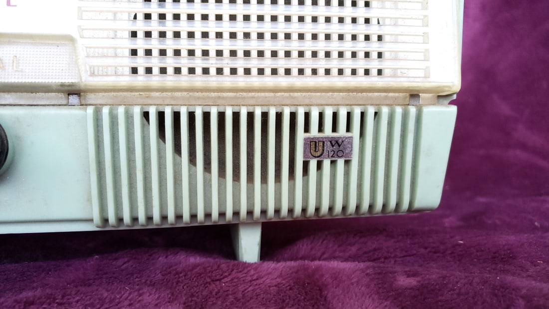 Miscentury Sharp Uw-120 Wide Sound Personal Amsw Tabletop Radio Mint Green - 3