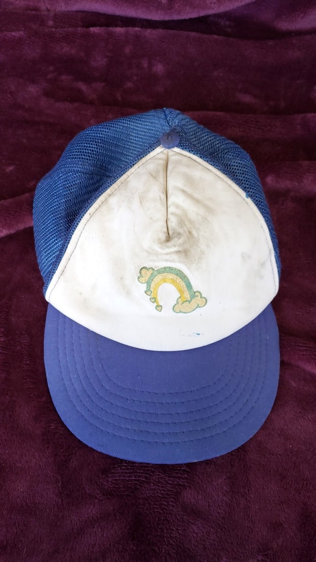 Lot Of 3 Trucker Mesh Snapback Hats Blue White Rainbow Gary Graphic - 6