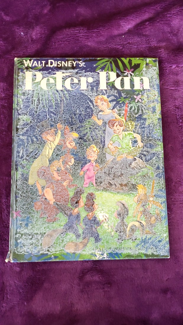 Walt Disneys Mary Poppins Big Golden Book Peter Pan Hardcover Books Lot Of 2 As Is - 5