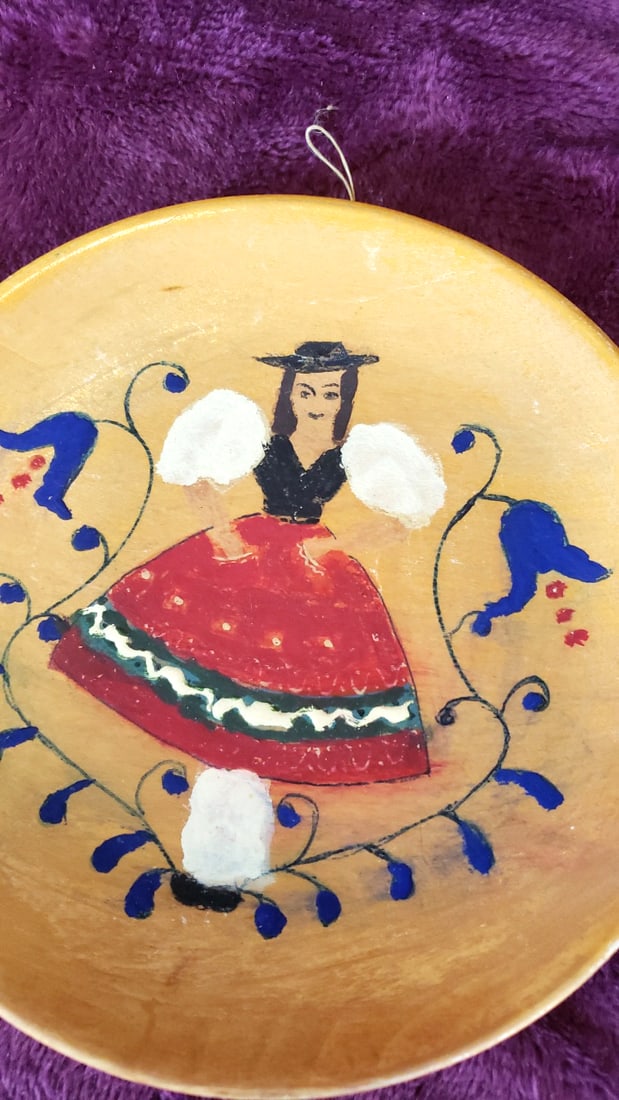 Bill And Mary Hambelton Amsterdam Holland Hand-painted Folk Dancer Decorative Wall Plates, Pair - 6