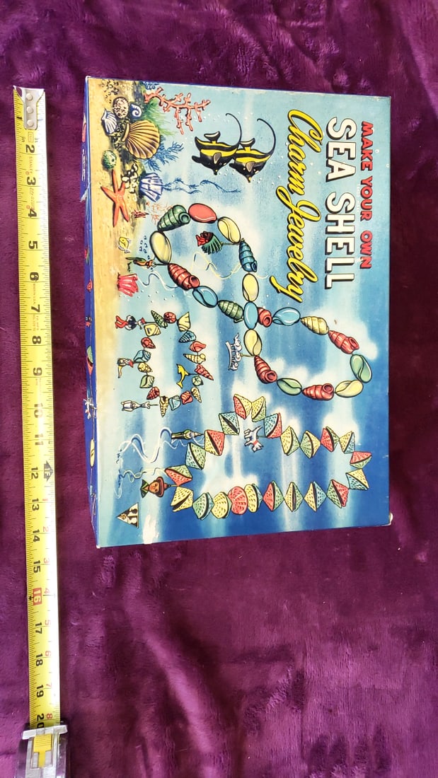 1952 Standard Toykraft No. 332 Make Your Own Sea Shell Charm Jewelry Kit - 9