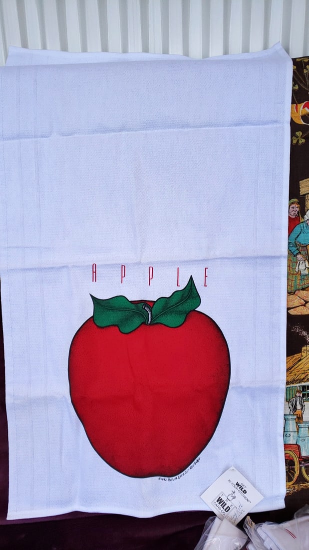 Wild Cotton Apple And Old Irish Sayings Tea Towels Lot As Is - 5