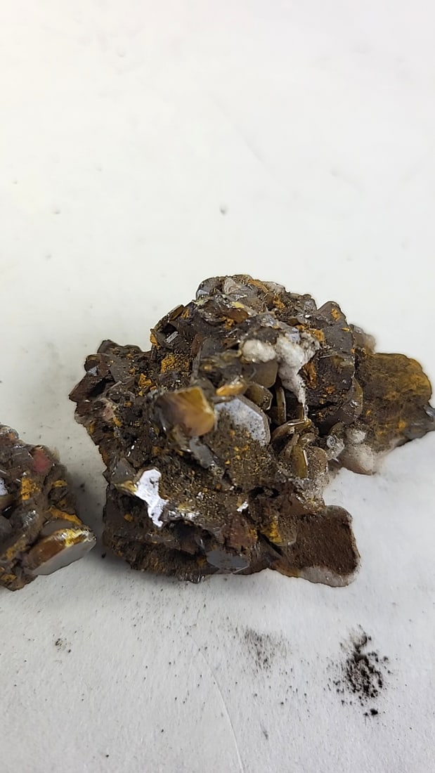Mixed Mineral Crystal Specimens Lot, Quartz Point, Rutilated Quartz, Wulfenite, Green Cubic Cryst... - 4