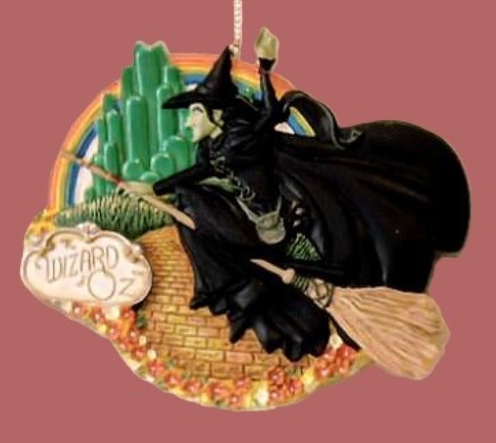 Vintage Wizard of Oz Ornament: Wizard Of Oz San Francisco Music Box "Wicked Witch" Musical Ornament