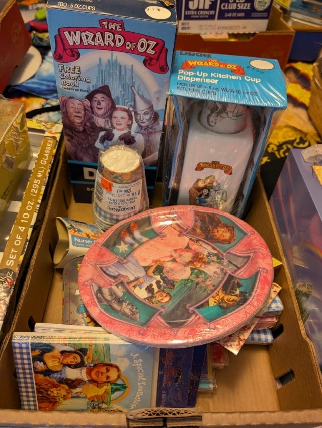 Box Lot of Misc. Wizard of Oz Paper Party Items (1 of 3)